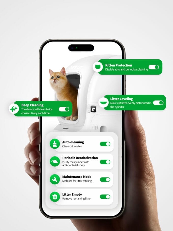 Savaime išsivalantis kačių tualetas-robotas PETKIT Pura MAX 2 - Image 6