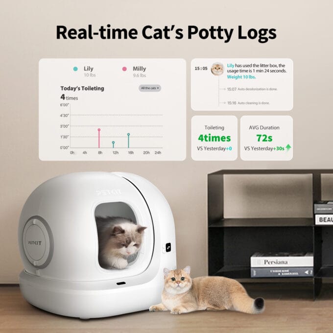Savaime išsivalantis kačių tualetas-robotas PETKIT Pura MAX 2 - Image 5