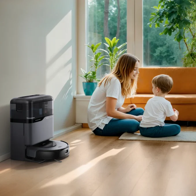 Plaunantis dulkių siurblys robotas Eufy OMNI C20 - Image 4