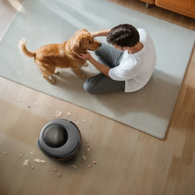 Plaunantis dulkių siurblys robotas Eufy OMNI C20 - Image 5